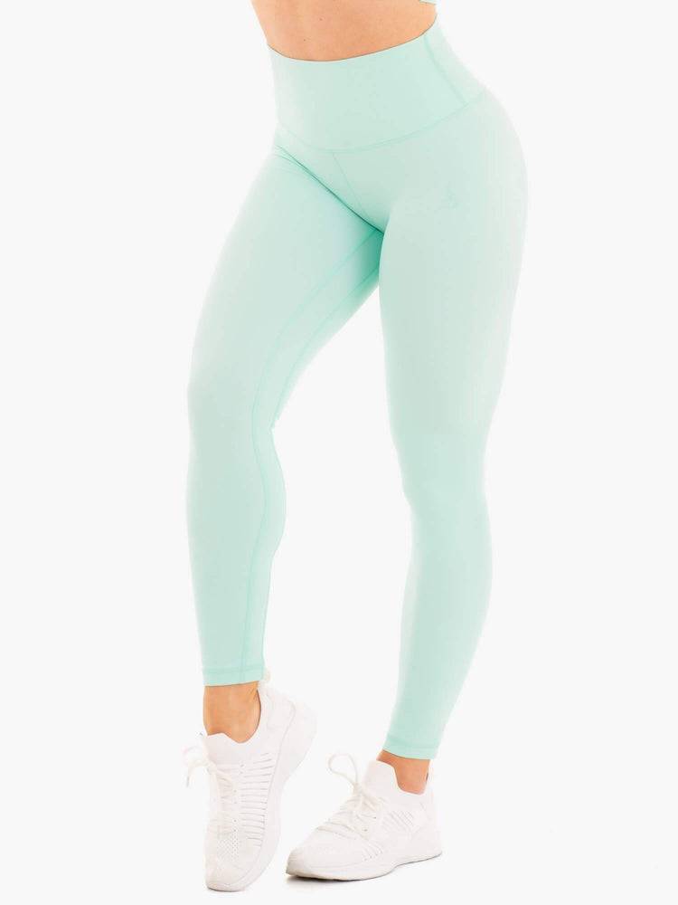 Women\'s Ryderwear Women Leggings NKD High Waisted Leggings Aqua | NZ1916XF