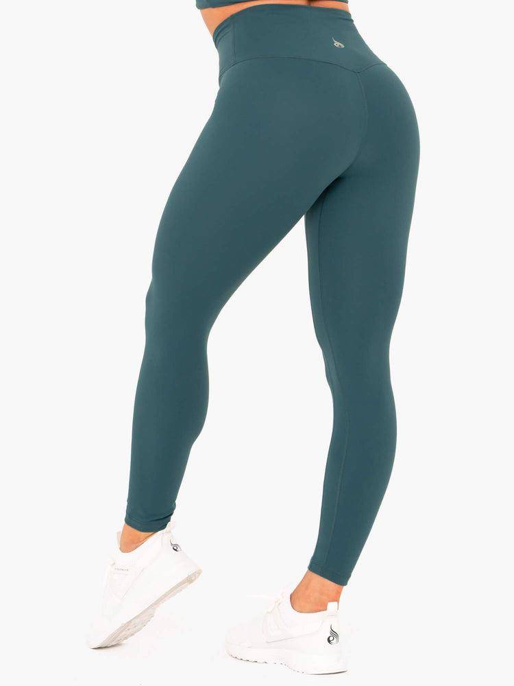 Women's Ryderwear Women Leggings NKD High Waisted Leggings Teal | NZ1929IS