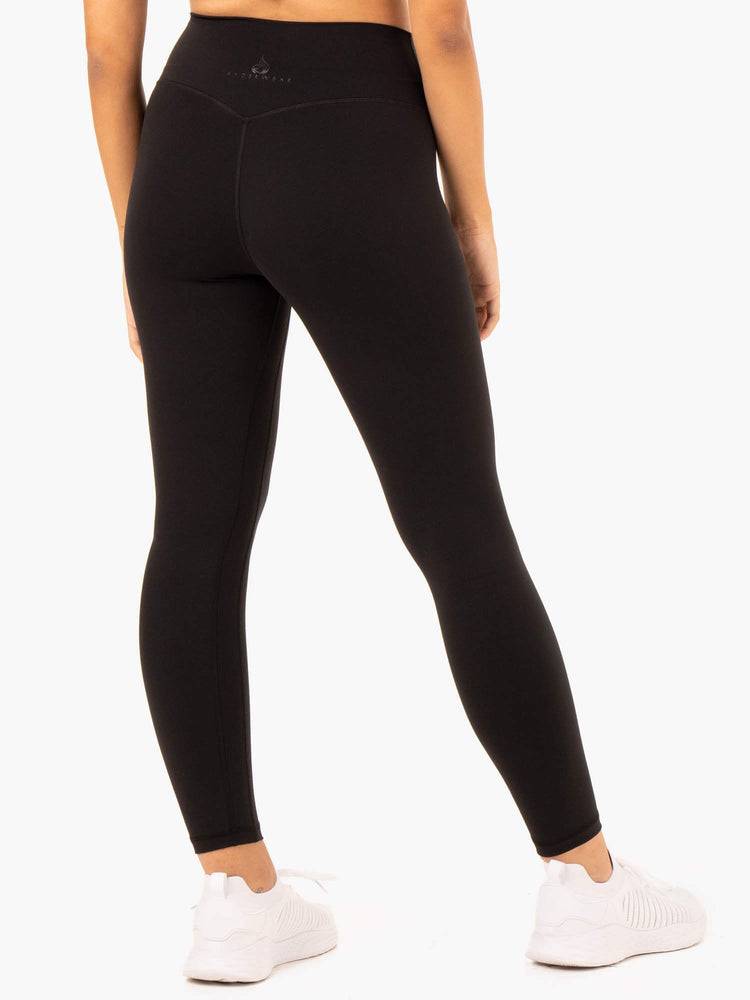 Women's Ryderwear Women Leggings NKD Refine High Waisted Leggings Black | NZ1851IS