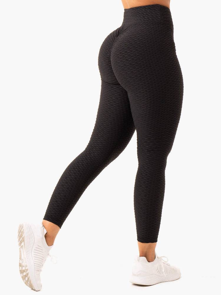 Women\'s Ryderwear Women Leggings Optic Scrunch Bum Leggings Black | NZ1809KI