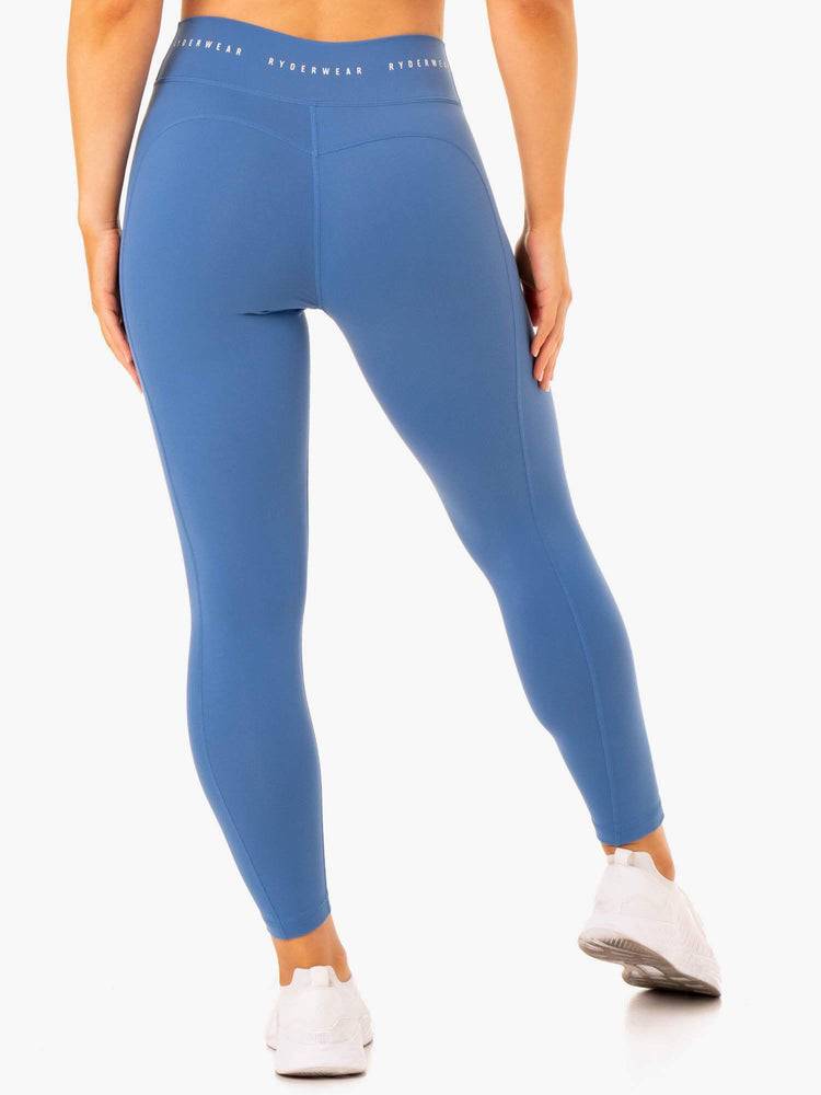 Women's Ryderwear Women Leggings Reflex High Waisted Leggings Blue | NZ1848TV