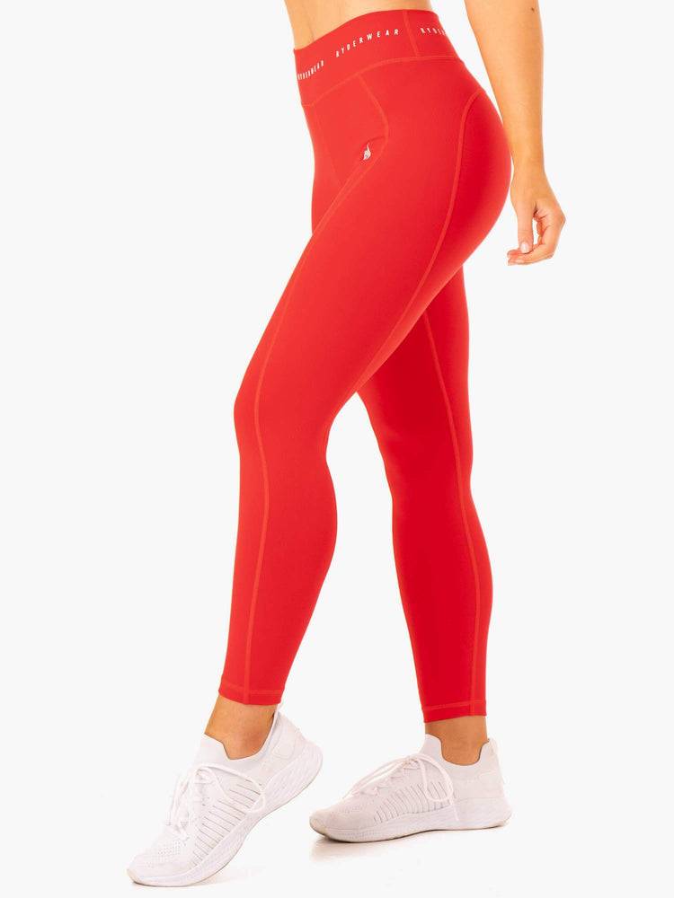 Women's Ryderwear Women Leggings Reflex High Waisted Leggings Red | NZ1864XF