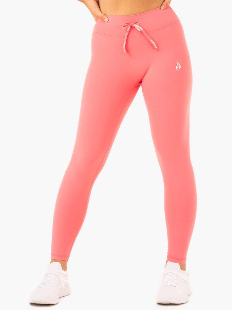 Women's Ryderwear Women Leggings Replay High Waisted Leggings Coral | NZ1780GL