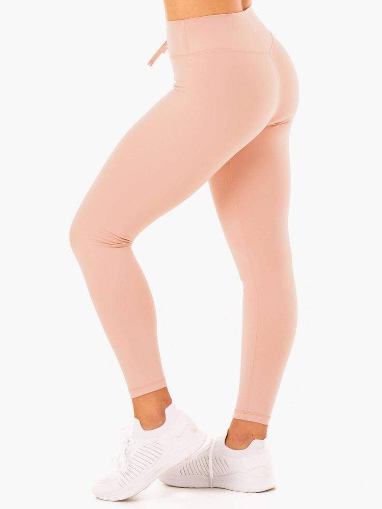 Women's Ryderwear Women Leggings Replay High Waisted Leggings Nude | NZ1786XF