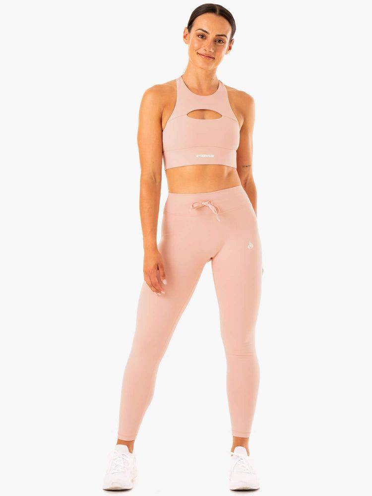 Women's Ryderwear Women Leggings Replay High Waisted Leggings Nude | NZ1786XF