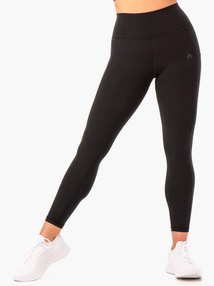 Women's Ryderwear Women Leggings Reset High Waisted Pocket Leggings Black | NZ1882DN