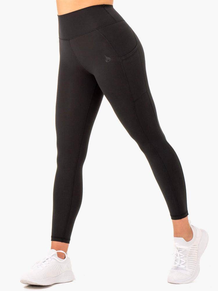 Women's Ryderwear Women Leggings Reset High Waisted Pocket Leggings Black | NZ1882DN