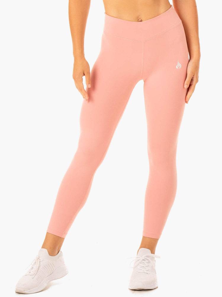 Women's Ryderwear Women Leggings Revival Scrunch Bum Leggings Pink | NZ1777SO