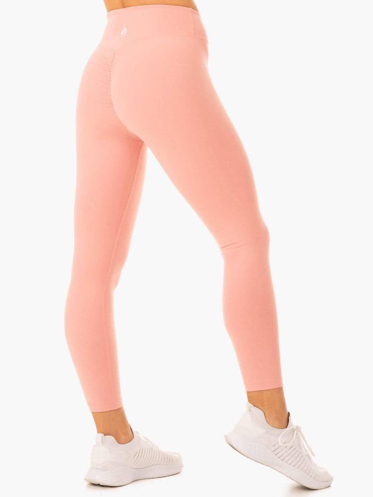 Women's Ryderwear Women Leggings Revival Scrunch Bum Leggings Pink | NZ1777SO