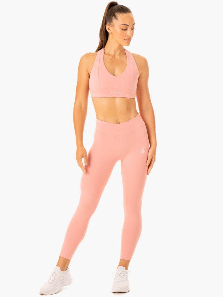 Women's Ryderwear Women Leggings Revival Scrunch Bum Leggings Pink | NZ1777SO