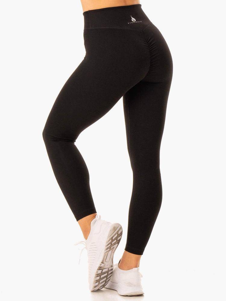 Women's Ryderwear Women Leggings Revival Scrunch Bum Leggings Black | NZ1804DN