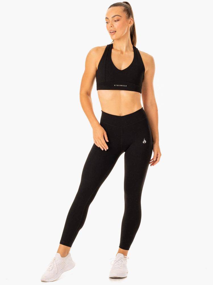 Women's Ryderwear Women Leggings Revival Scrunch Bum Leggings Black | NZ1804DN