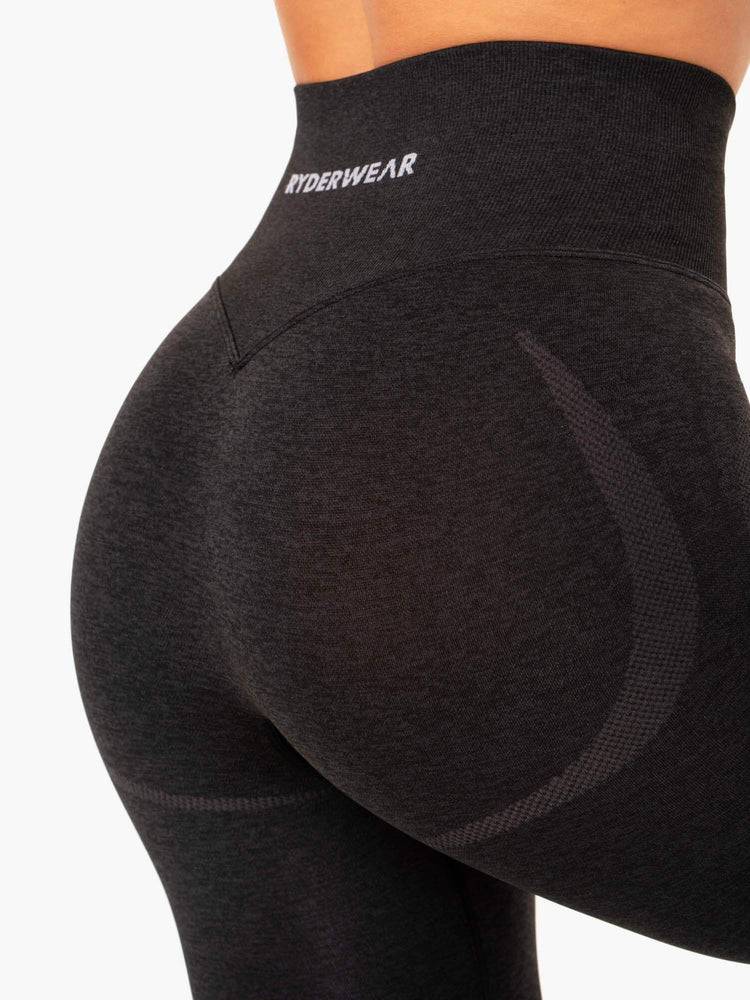 Women's Ryderwear Women Leggings Sculpt Seamless Leggings Black Marl | NZ1761CE