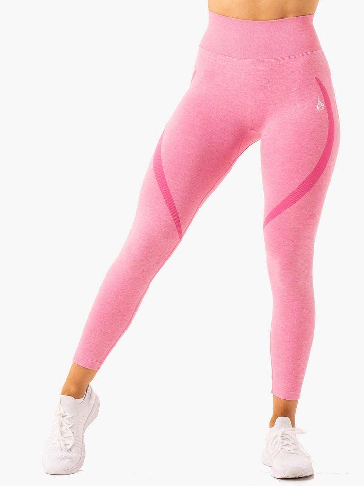 Women's Ryderwear Women Leggings Sculpt Seamless Leggings Bright Pink | NZ1823YU