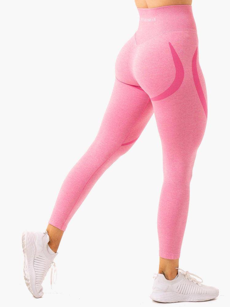 Women\'s Ryderwear Women Leggings Sculpt Seamless Leggings Bright Pink | NZ1823YU