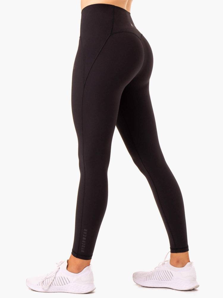 Women\'s Ryderwear Women Leggings Sola High Waisted Leggings Black | NZ1740QZ