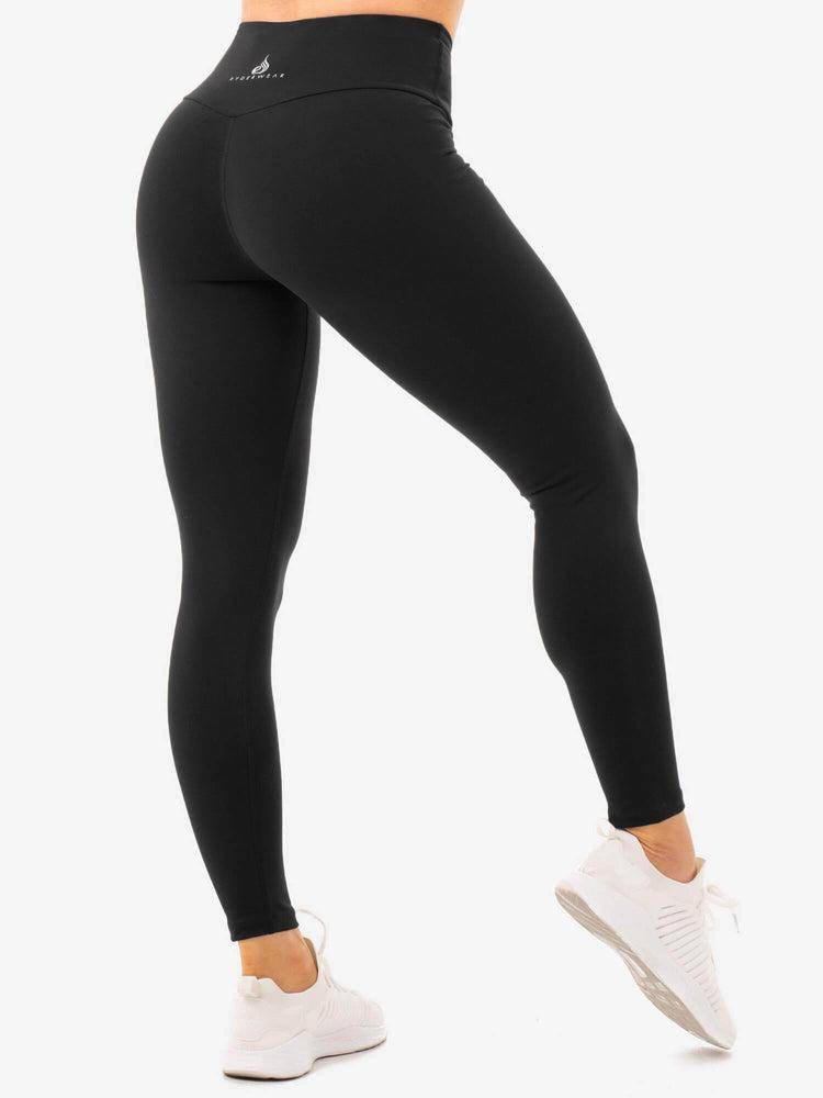 Women\'s Ryderwear Women Leggings Staples High Waisted Leggings Black | NZ1759ZG