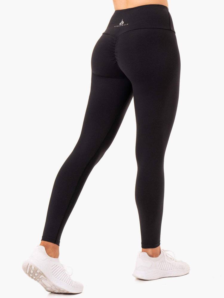 Women's Ryderwear Women Leggings Staples Scrunch Bum Leggings Black | NZ1763BC