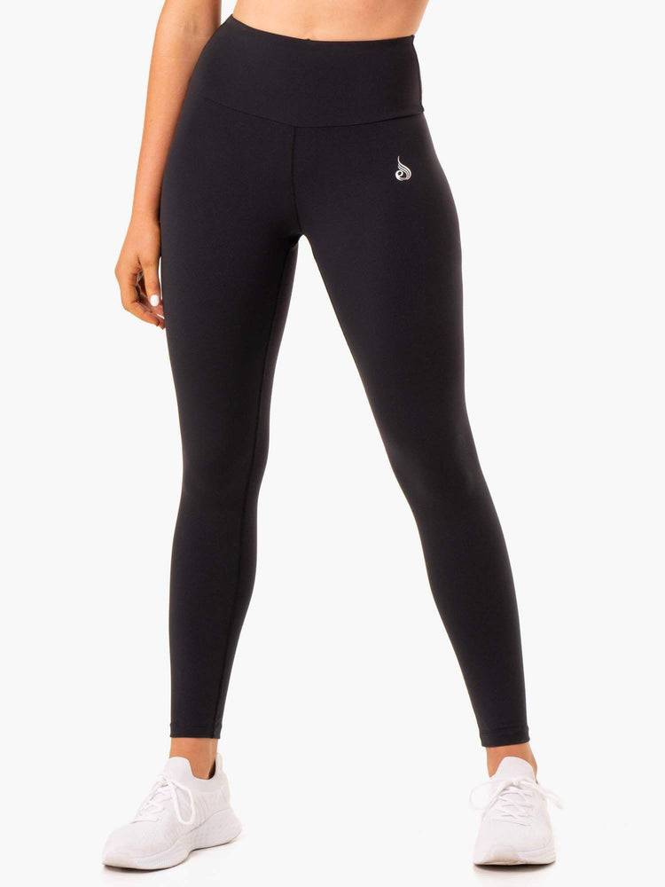 Women\'s Ryderwear Women Leggings Staples Scrunch Bum Leggings Black | NZ1763BC