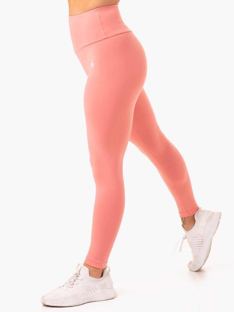 Women's Ryderwear Women Leggings Staples Scrunch Bum Leggings Rose Pink | NZ1841BC