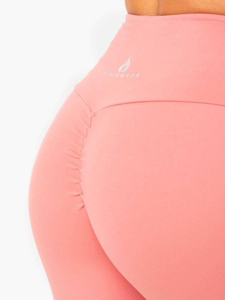 Women's Ryderwear Women Leggings Staples Scrunch Bum Leggings Rose Pink | NZ1841BC