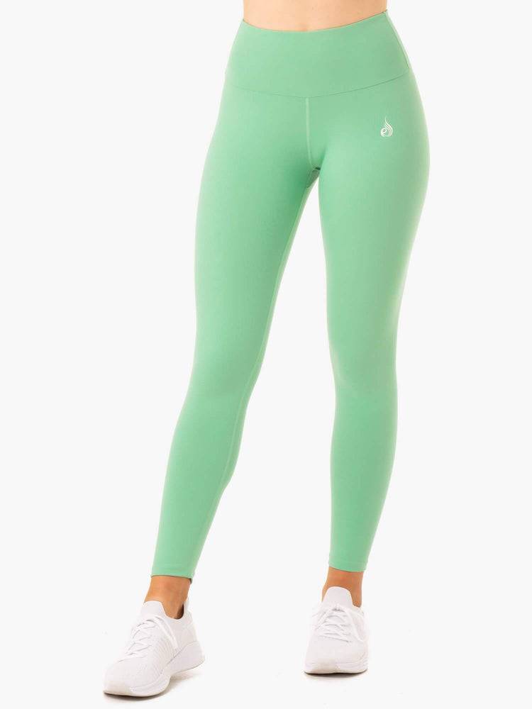 Women's Ryderwear Women Leggings Staples Scrunch Bum Leggings Neomint | NZ1853PQ