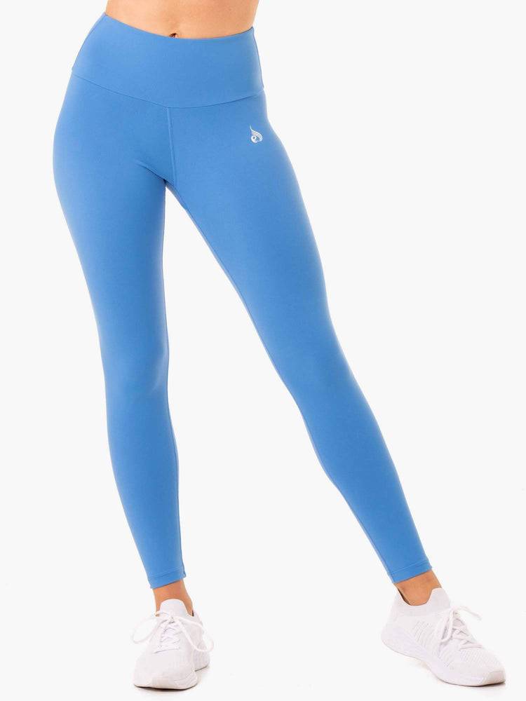 Women's Ryderwear Women Leggings Staples Scrunch Bum Leggings Blue | NZ1862LH