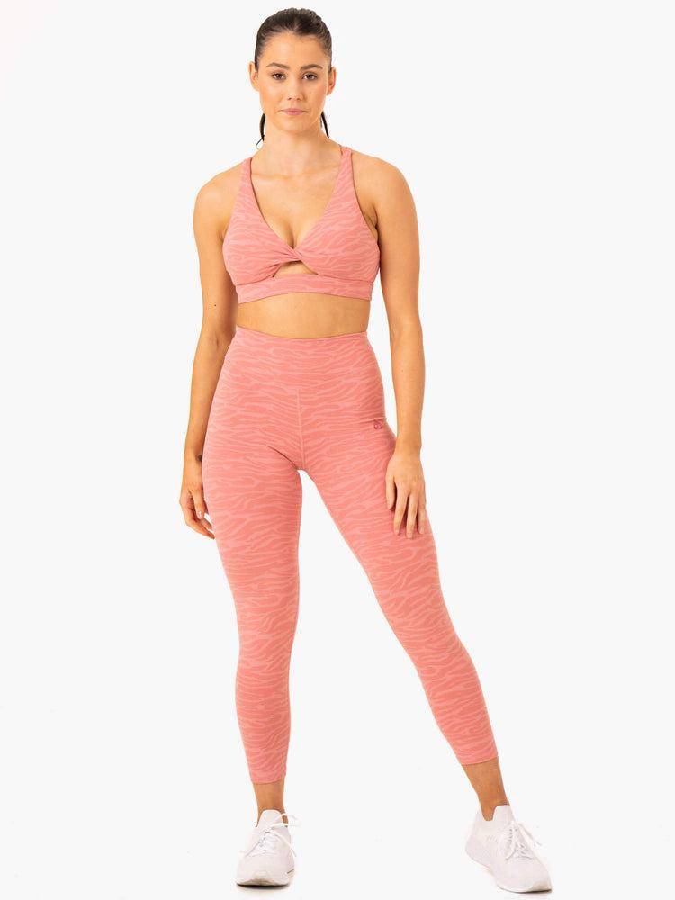 Women's Ryderwear Women Leggings Transform High Waisted Leggings Pink Zebra | NZ1794EX