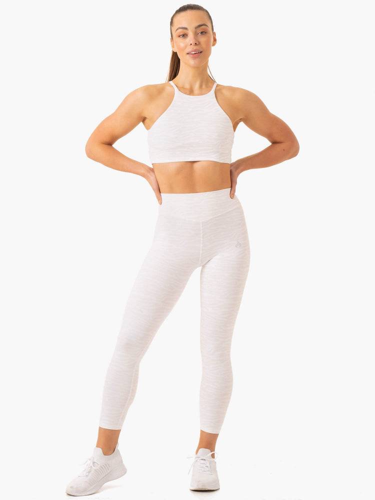 Women's Ryderwear Women Leggings Transform High Waisted Leggings White Zebra | NZ1800OR