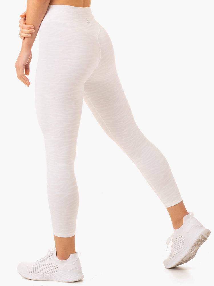 Women\'s Ryderwear Women Leggings Transform High Waisted Leggings White Zebra | NZ1800OR