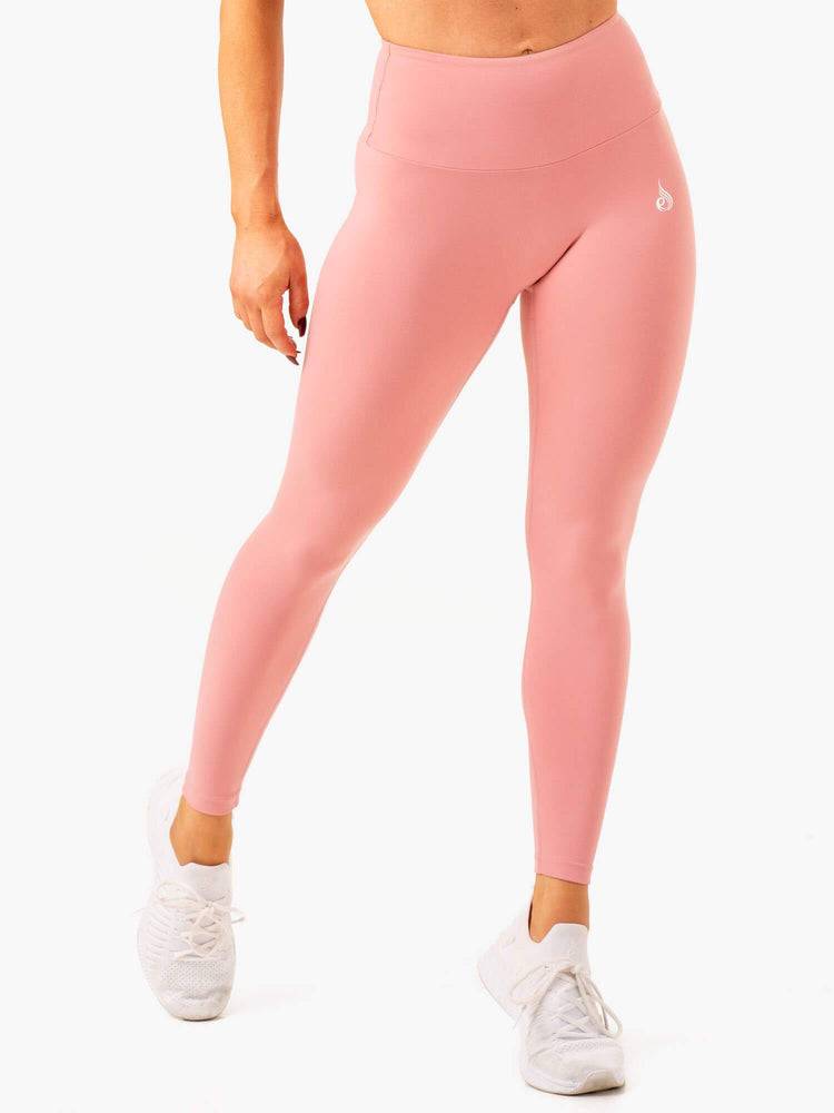 Women\'s Ryderwear Women Leggings Vital High Waisted Scrunch Leggings Blush Pink | NZ1795RW