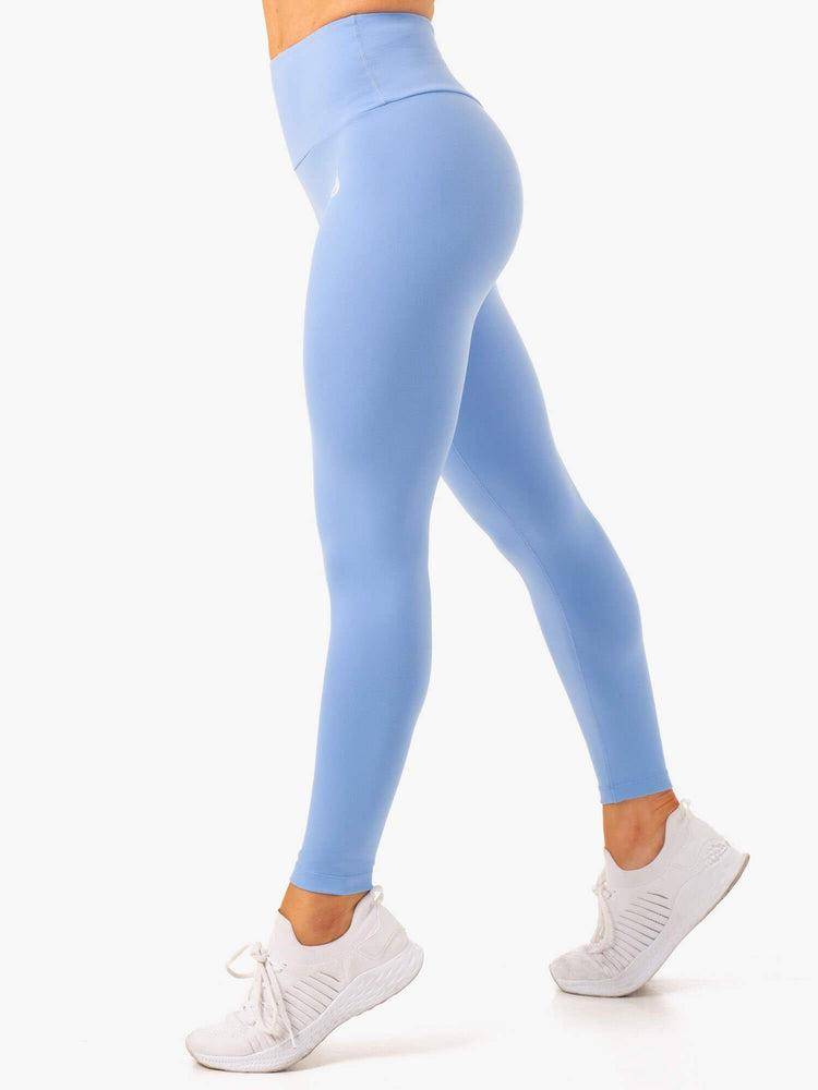 Women's Ryderwear Women Leggings Vital High Waisted Scrunch Leggings Sky Blue | NZ1867BC