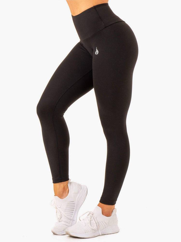 Women's Ryderwear Women Leggings Vital High Waisted Scrunch Leggings Black | NZ1908DN