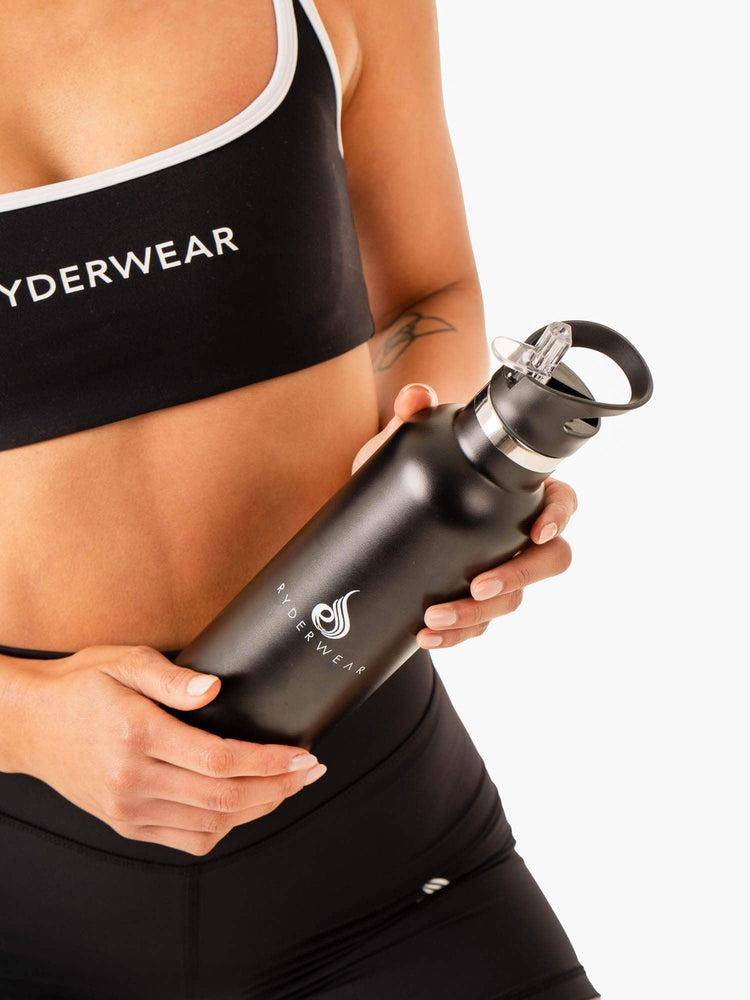 Women's Ryderwear Women Metal Water Bottle Accessories Black | NZ3107WY