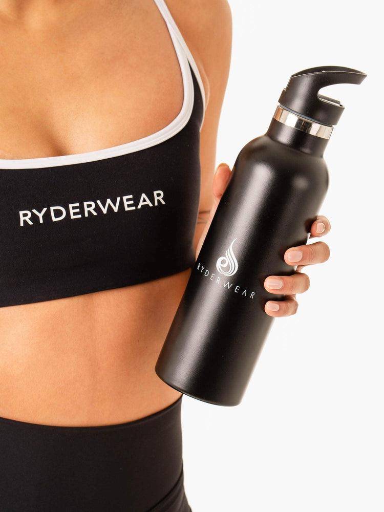 Women\'s Ryderwear Women Metal Water Bottle Accessories Black | NZ3107WY