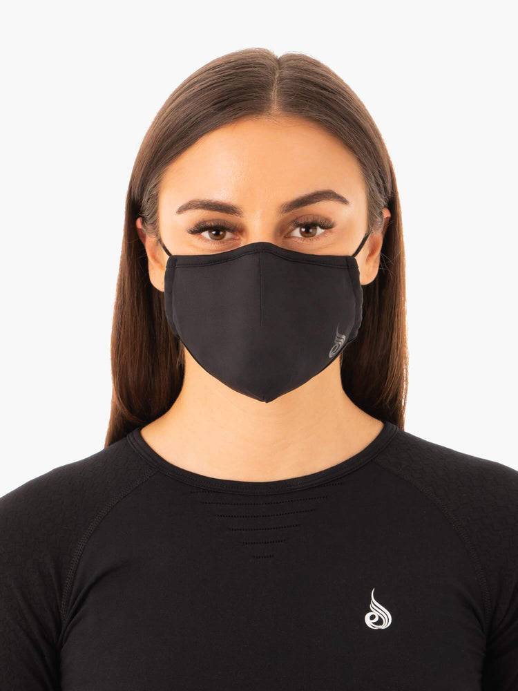 Women's Ryderwear Women Ryderwear Face Mask Accessories Black | NZ3097SO