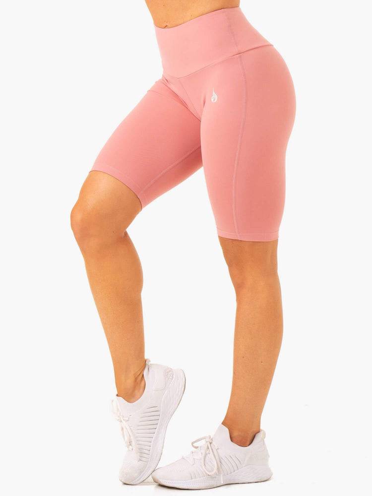 Women's Ryderwear Women Shorts Action Bike Shorts Blush Pink | NZ2076NB