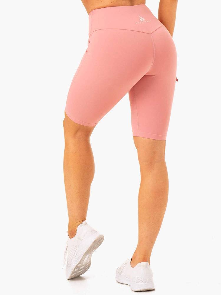 Women's Ryderwear Women Shorts Action Bike Shorts Blush Pink | NZ2076NB