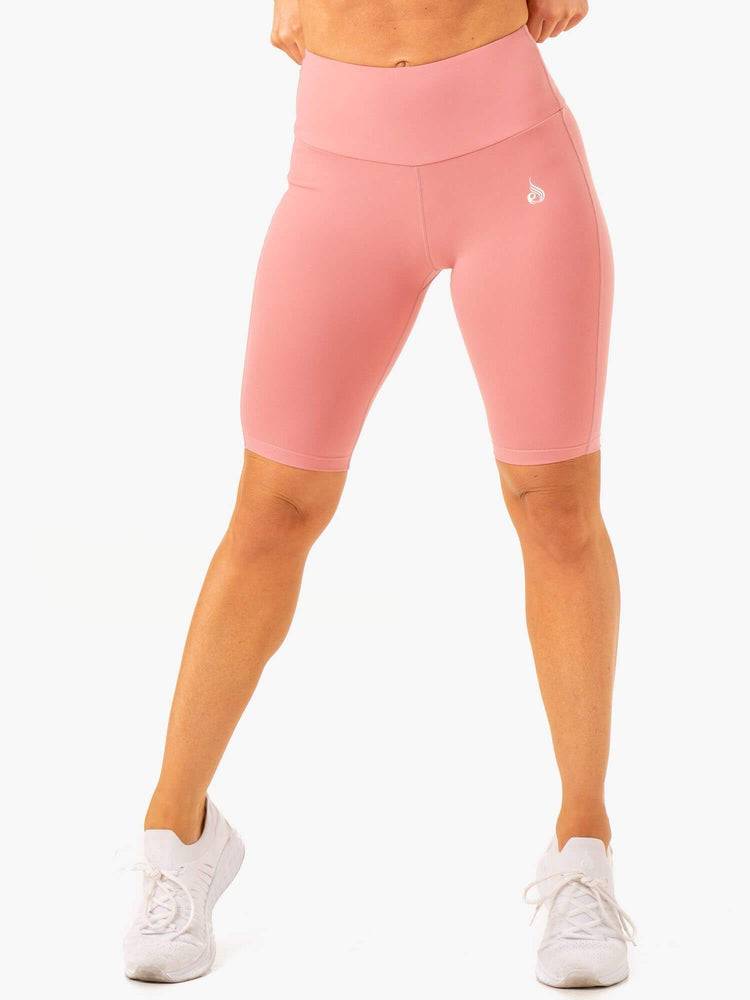 Women\'s Ryderwear Women Shorts Action Bike Shorts Blush Pink | NZ2076NB