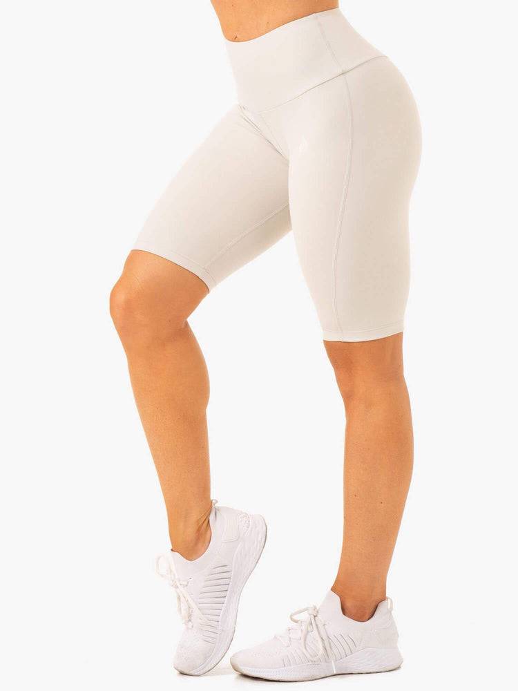 Women's Ryderwear Women Shorts Action Bike Shorts Snow Grey | NZ2083YU