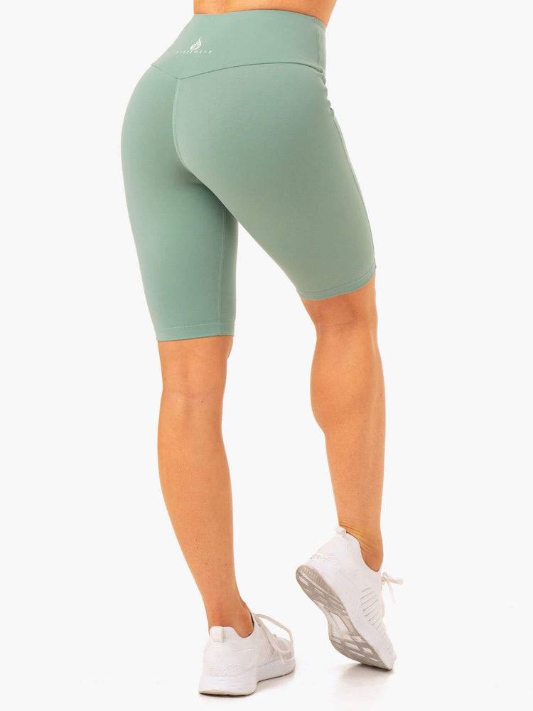 Women's Ryderwear Women Shorts Action Bike Shorts Sage | NZ2084UT