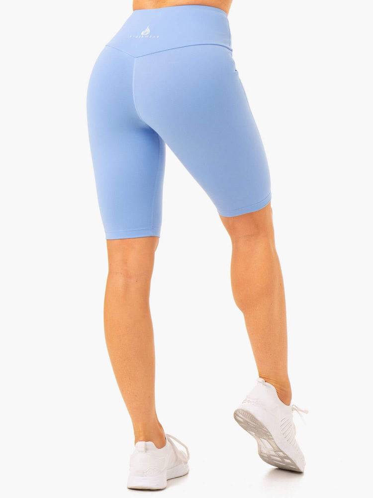 Women's Ryderwear Women Shorts Action Bike Shorts Sky Blue | NZ2088AP