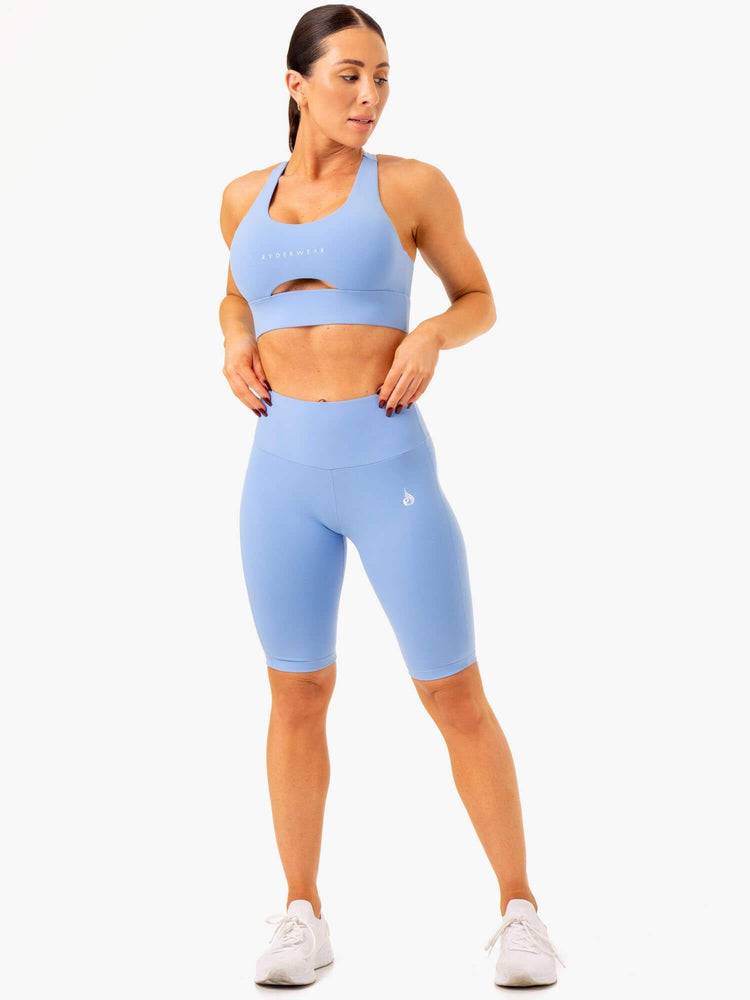 Women's Ryderwear Women Shorts Action Bike Shorts Sky Blue | NZ2088AP