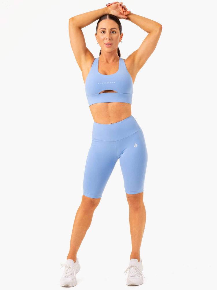 Women's Ryderwear Women Shorts Action Bike Shorts Sky Blue | NZ2088AP