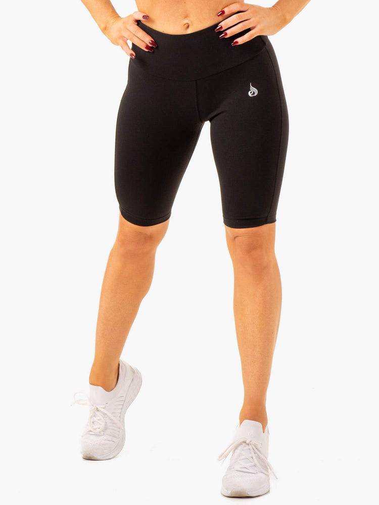 Women\'s Ryderwear Women Shorts Action Bike Shorts Black | NZ2121KI