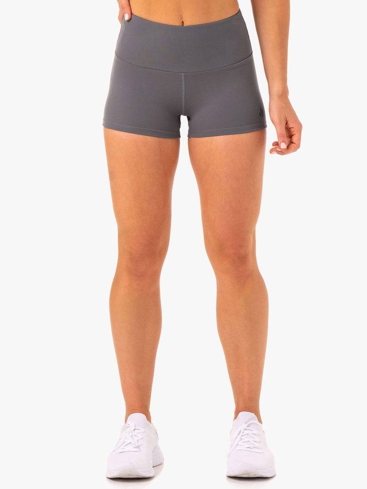 Women's Ryderwear Women Shorts Adapt High Waisted Scrunch Shorts Grey | NZ1996VD