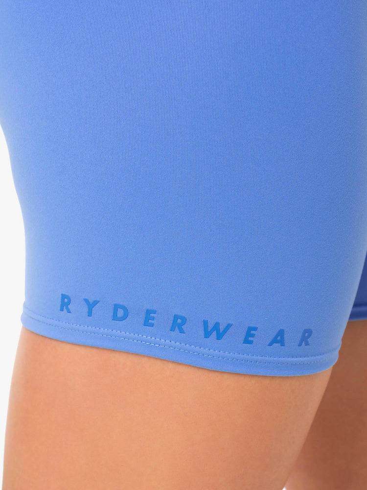 Women's Ryderwear Women Shorts Amazon High Waisted Shorts Blue | NZ2005YU