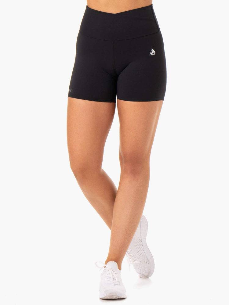 Women\'s Ryderwear Women Shorts Amazon Scrunch Bum Shorts Black | NZ1944VD