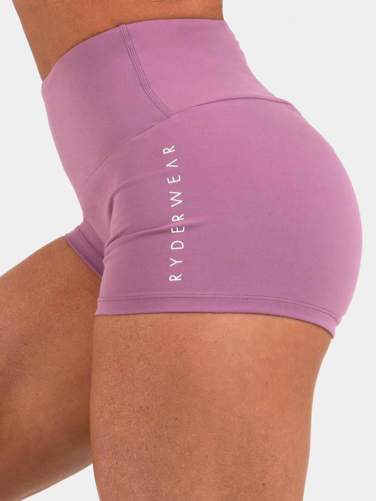 Women's Ryderwear Women Shorts Animal Scrunch Bum Shorts Purple | NZ2037SO