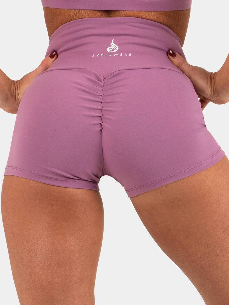 Women's Ryderwear Women Shorts Animal Scrunch Bum Shorts Purple | NZ2037SO